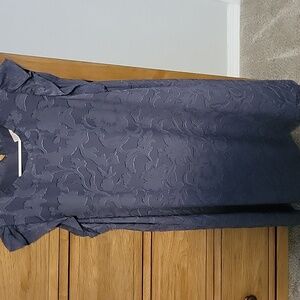 LOFT Textured Navy Dress
